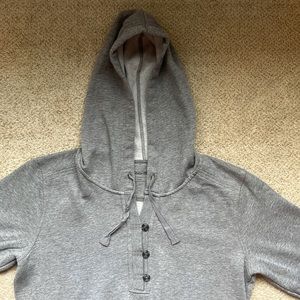 Eddie Bauer quarter button down hoodie.